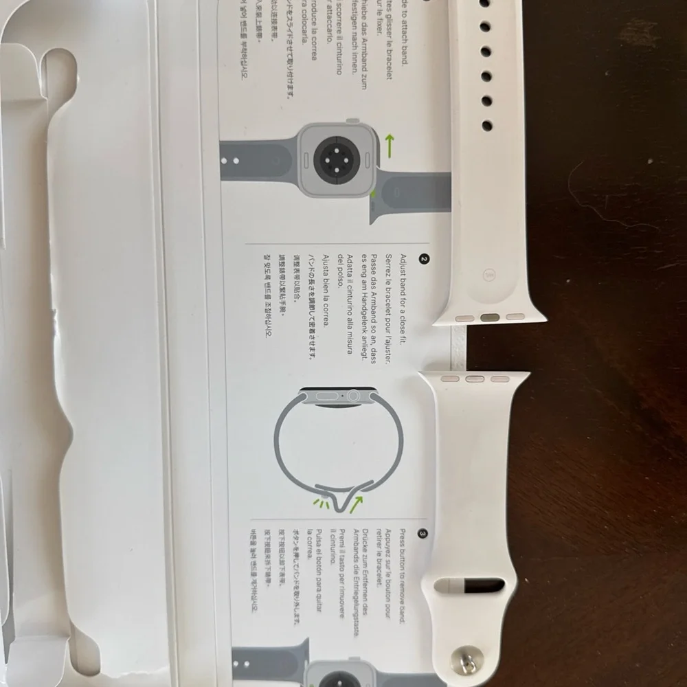 Genuine OEM Apple Watch Sport Band 42mm M/L Starlight
